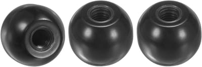 Set van 3 Draadknoppen met M6 Draad, 20mm Diameter, Thermohardende Ballen voor Draaibanken en Machines, Geschikt voor Tuinmachines en Gereedschap