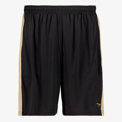 Dutchy heren voetbalshort zwart beige - Maat S