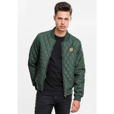 Urban Classics Jas Diamond Quilt Jacket Tb862 Olive Mannen Maat - L