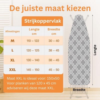 Strijkplankhoes - Strijkplankhoezen - Strijkplankovertrek -