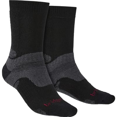 Bridgedale - Heren Wandelsokken Midgewicht Merino Wol - Zwart