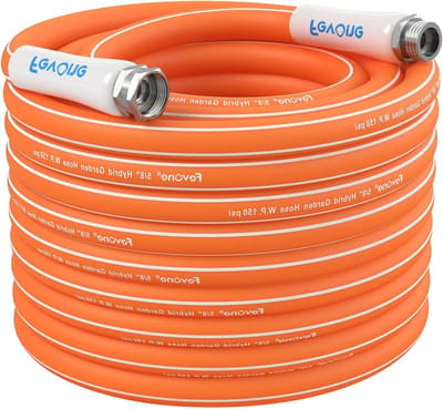 Tuinslang - Waterslang Flexibel - Tuin Besproeien - Knikvrije Hybride Slang - 30 Meter 5/8" - Oranje
