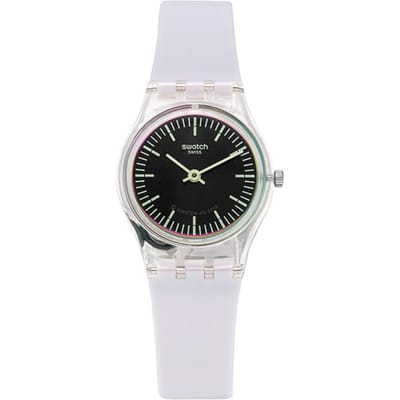 SWatch Lk390 Ultraviolet Dames S Urethaan Horloge LK390 black