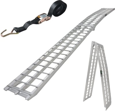 TRUTZHOLM - Aluminium Oprijplaat Opvouwbaar - 305 cm - 272 kg - Extra Lange Motoroprijplaat - Laadrampe Scooter & Quad