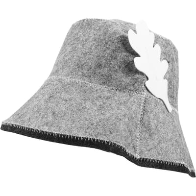 Chapeau de bain en feutre Confortable Fournitures de salle de bain pour sauna Charbonnettes Ménage Homme Hommes Mademoiselle gris