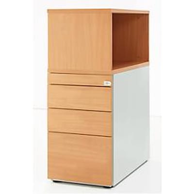 Schäfer Shop Genius zuil met bovenblad, afsluitbaar, greepgleuf aan zijkant, beuken