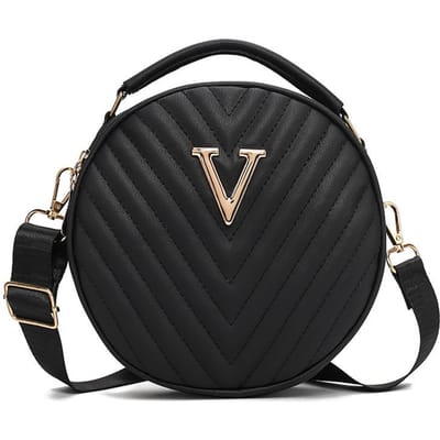 Nieuwe Europese en Amerikaanse Dames Tas met Grote Capaciteit Eenvoudig en Modieus One Shoulder Crossbody Meerlaagse Tas black