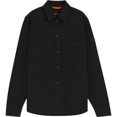 Boss Heren Locky Oversized Overshirt (Zwart)