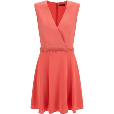 GUESS Marciano By  Nausica Dress Coral Peonie Maat: 36 | Mini Jurken Outlet | Dames | Blauw
