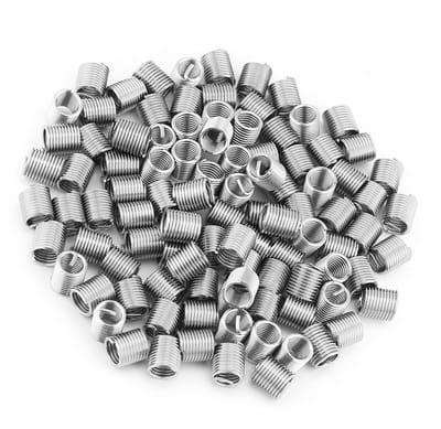 M8 X 1.25 Coiled Draad Inserts van Roestvrij Staal - 100 Stuks voor Sterke Verbindingen en Duurzaamheid