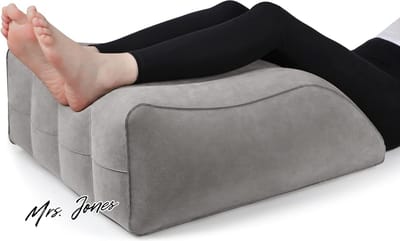 Kniekussen - Beenkussen comfort om te slapen - vermindert zwellingen - kwaliteit van slaap - zwangerschap chirurgie letsel herstel - grijs