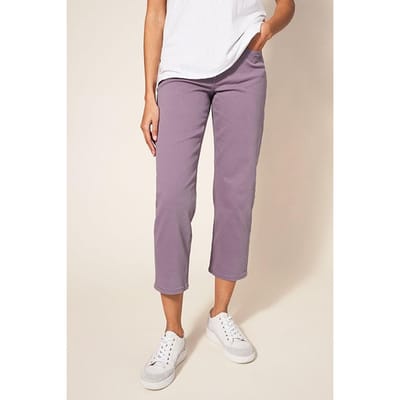 White Stuff Blake Straight Crop Jean Ty Purple Größe: 22 REGULAR | Straight Jeans Outlet | Damen | Violett