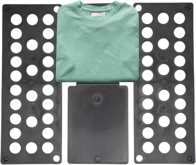 Kleding Vouwplank - T-shirt Organizer - Kleding Snel Vouwen - Opvouwbaar Ontwerp - 40 x 48 cm - Zwart