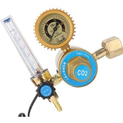 CO2 Drukregelaar Kooldioxide Drukverminderaar Verwarmde Manometer