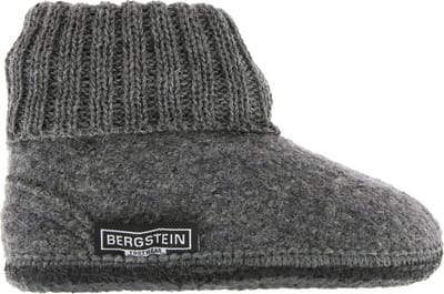 Bergstein Cozy Sloffen - Pantoffels voor dames, heren en kinderen - 100% Zuiver scheerwol - Grey