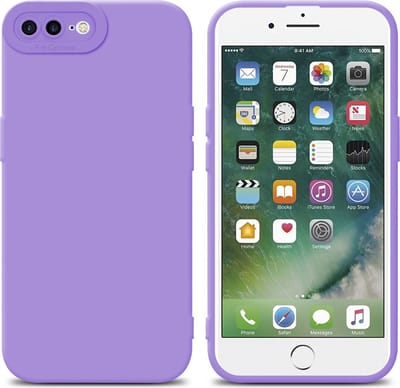 Cadorabo Hoesje geschikt voor Apple iPhone 7 PLUS / 7S PLUS / 8 PLUS in FLUID LICHT PAARS - Beschermhoes gemaakt van flexibel TPU silicone Cover Fluid Case