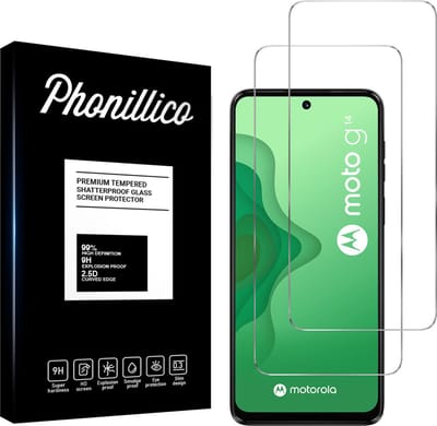 Screenprotector voor Motorola Moto G14 - 2 stuks Beschermglas van glas Transparante glazen schermbeschermfolie