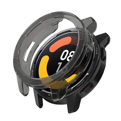 Store_8 - Hoesje - Bescherming voor je horloge - Zachte TPU - Transparant Zwart - Schokbestendig - Geschikt voor Xiaomi Watch S1 Active - 0,2 cm