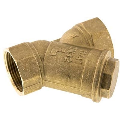 G 1 1/4'' Messing Y-filter 0.2 mm Maaswijdte 20 Bar NBR - SLB-F-114