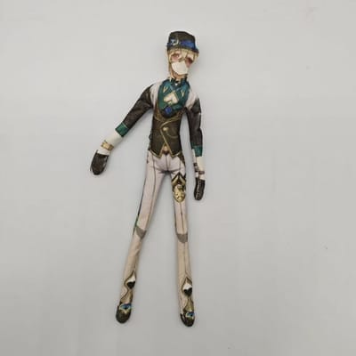 Wuthering Waves Scar Peluche Cosplay Poupée Réversible Double Face Visage Figure Abstraite Sans Bordure Blanche Articulée Ami Cadeau d'Anniversaire 28cm