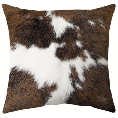 Decoratieve Kussens met Koeienprint voor een Gezellig Huis Polyester Kussensloop, Decoratieve Bankkussenhoes Hoofdeinde Kussen 45x45cm