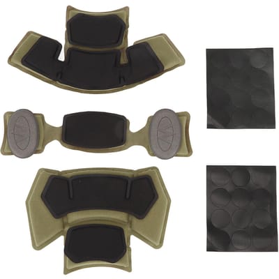 Système de doublure de casque de combat Coussinet éponge à mémoire interne Tapis de protection Accessoires de coussinet de casque Green