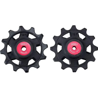 BBB Cycling RollerBoys Ceramic 12T SR-XPLR – Keramische Derailleurwieltjes – Keramische Lagers – Geschikt voor SRAM XPLR 12-Speed – Zwart - BDP-20X