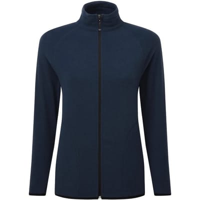 Signature Microfleece Tagless Fleecejack met rits voor dames/dames (Marine)