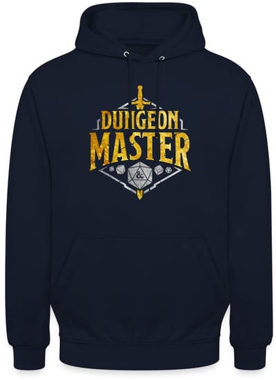Dungeons And Dragons Dungeon Master Zilver En Goud Hoodie Unisex