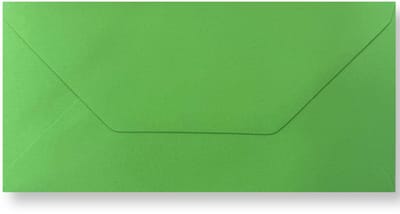 50 Luxe EA 5/6 Enveloppen - DIN Lang 11x22cm - DL Gras Groen - 110 Grams - 110x220mm - Puntklepsluiting