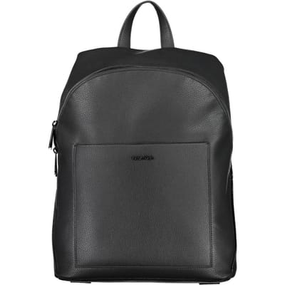 Calvin Klein Serie - Stijlvolle Rugzak - Zwart - Polyester en Polyurethaan - Geschikt voor A4