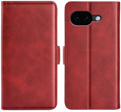 MobyDefend Hoesje - Geschikt voor Google Pixel 10a - Luxe Wallet Book Case (Sluiting Zijkant) - Rood
