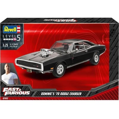 Revell Modelbouwpakket Auto - 07693 Fast - Furious - Dominics 1970 Dodge Charger Car Plastic - 1:25 - Modelbouw
