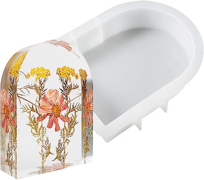 Grote Siliconen Mallen voor Hars en Curved Mallen, 3D Epoxy Mallen voor Bloemenbehoud en Handgemaakte Trouwen Geschenken