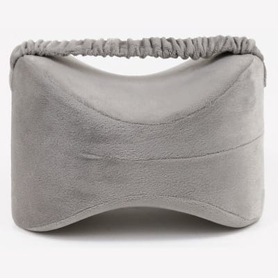 Gloovon® Orthopedisch Kniekussen - Met Elastische Band & Traagschuim - Ergonomisch Beenkussen voor Zijslaper - 25,4x18x17 cm