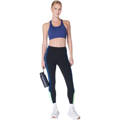 Sweaty Betty Stamina Seamless Sports Bra BLAUW - Maat XS