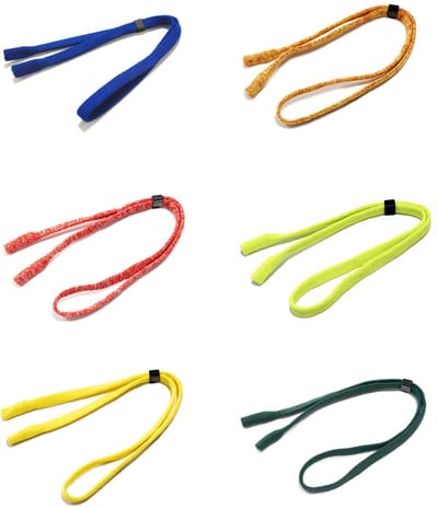 Brillenkoorden - 6 Stuks - Zonnebril touwtje - Brillenkoordje - Verstelbaar - Met borgring - Lichtgewicht - Polyester - Voor Dames & Heren - Geschikt voor buitensporten - 6 kleuren
