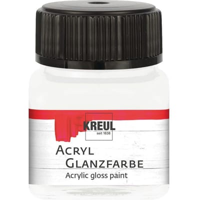 KREUL Acrylglansverf, 20 ml - Wit