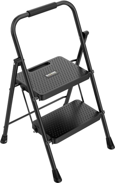Escalo - Trapladder - Comfort - Inklapbaar - 2 treden - Zwart
