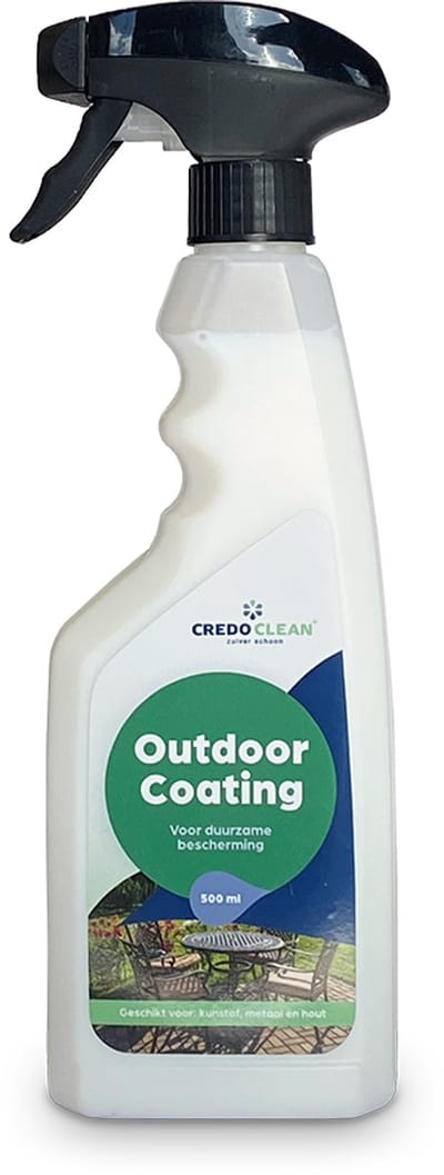 Tuinmeubel Coating – Credo Clean Outdoor Coating – Herstel & Bescherming – Kunststof / polyester plantenbakken & tuinmeubelen – 500 ml