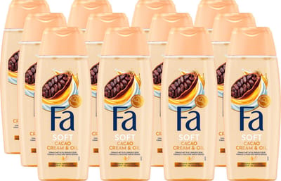 Fa Cacao Cream & Oil Douchegel 12x250ml - Voordeelverpakking