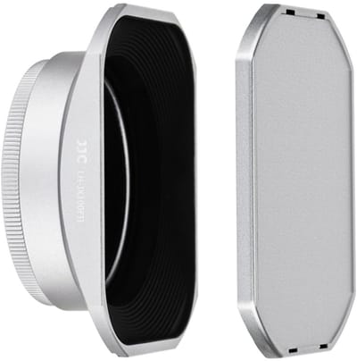 Dailygoods - Zilveren Zonneklep - Filteradapter - Minimaliseert lensflare - Aluminiumlegering - Geschikt voor Fujifilm camera's - Voor optimale beeldk...