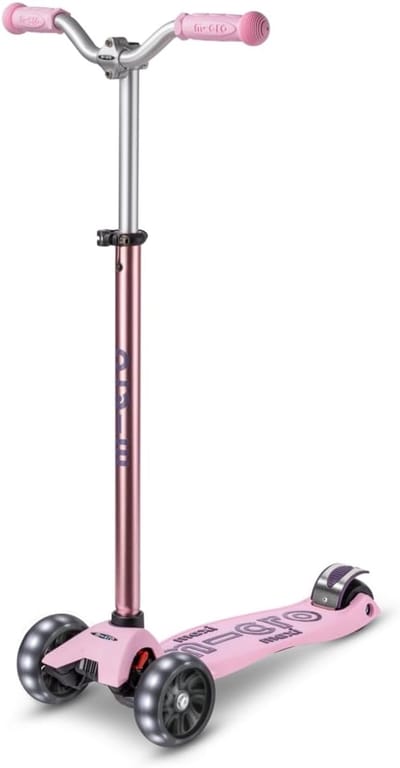 Kinderstep Maxi - Step met 3 wielen - Buiten spelen - Verstelbaar stuur - 120 mm wielen - Roze