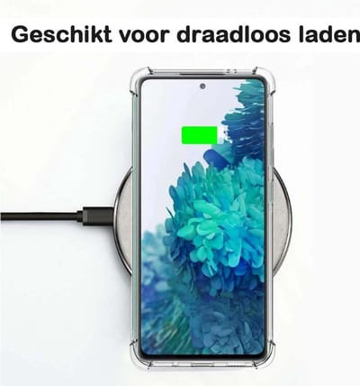 Smartphonica Telefoonhoesje Geschikt voor Oppo A94 transparant shockproof TPU siliconen hoesje met stootrand geschikt voor Oppo A94