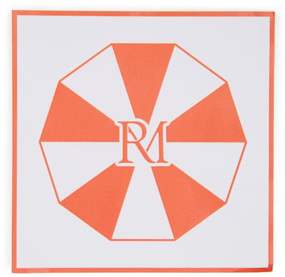 Riviera Maison Papieren servetten Vierkant, parasol Oranje - Sun Guard Servetten set - Papier