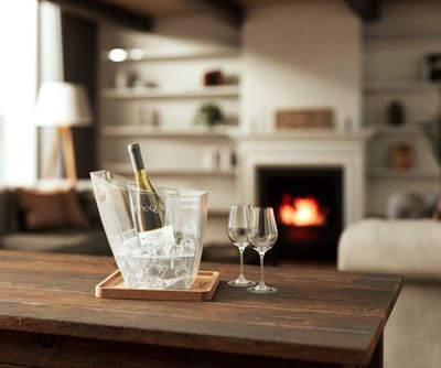 VinoQ SoloVino Wijnkoeler – Champagne Koeler – Flessenkoeler voor Wijn & Bubbels – Luxe Tafelmodel
