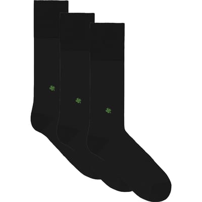 A-DAM  3-pack Dress Socks Black Lucky Black Größe: 36-40 | Unterhosen Outlet | Unisex | Schwarz