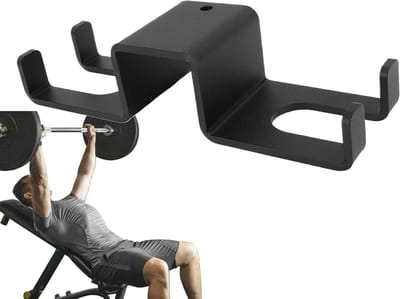 Verticale Barbellhouder - Halter Opslag - Sportschool Organisatie - Ruimtebesparend Hoekontwerp - 49895 g - Zwart