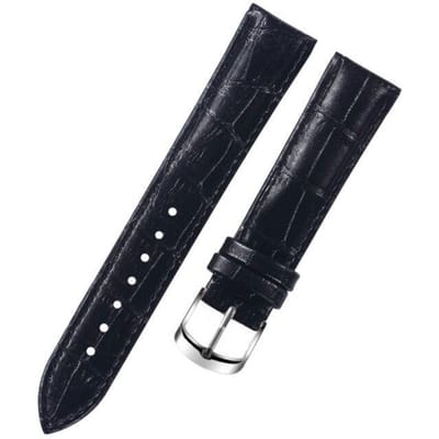 8 10 12 14 15 16 17 18 19 20 mm Echt lederen horlogeband horlogeband horlogeband vrouwelijk rood wit zwart 16mm zwart