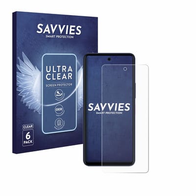 Savvies - Screenprotector voor Telekom T Phone 2 Pro - Folie Beschermfolie transparant 6 Stuks